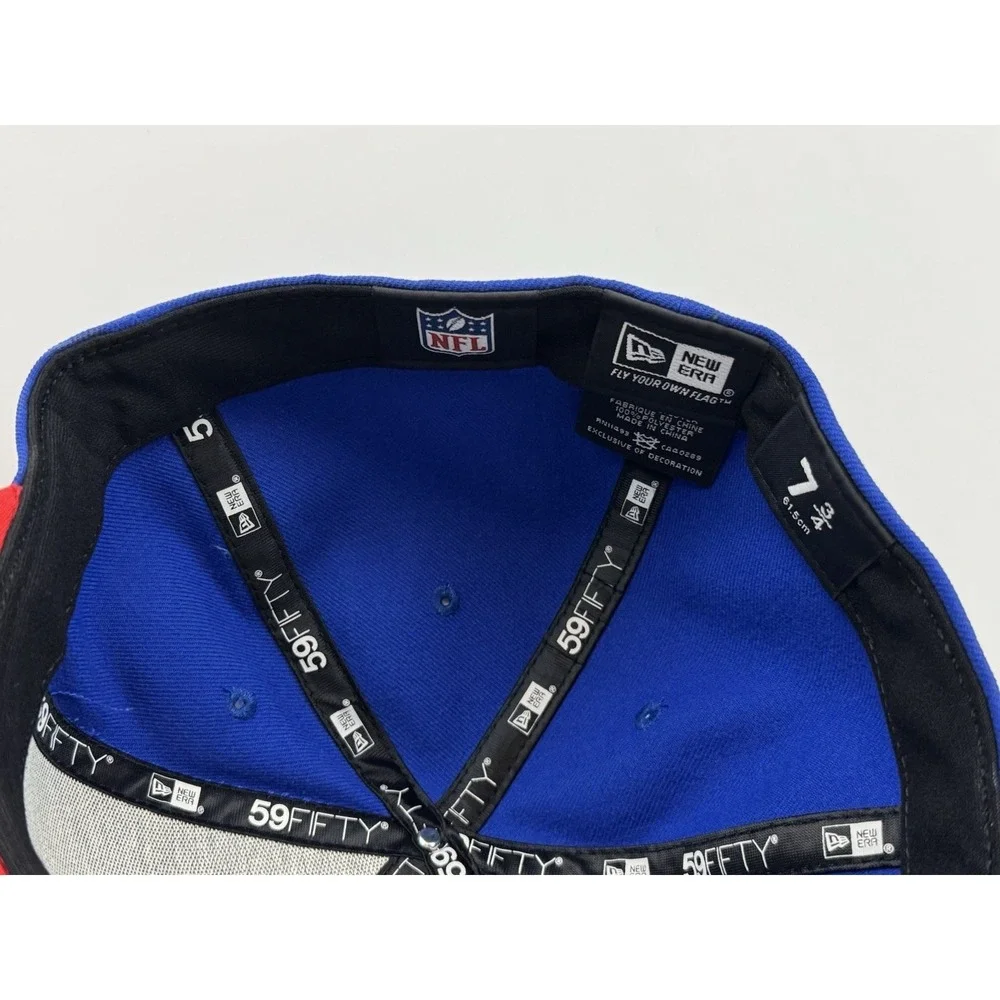 New Era Buffalo Bills 59FIFTY Blue Red Fitted‎ Cap Size 7 3/8